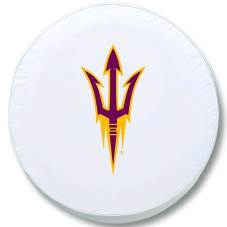 35 X 12.5 Arizona State Tire Cover With Pitchfork Logo